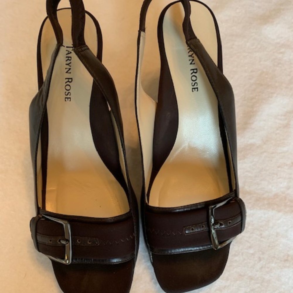 Taryn Rose Open-toe slingback.